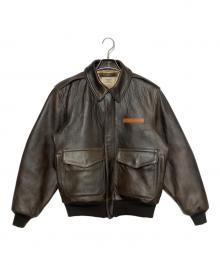 AVIREX（アヴィレックス）の古着「A2フライトジャケット」｜ダークブラウン
