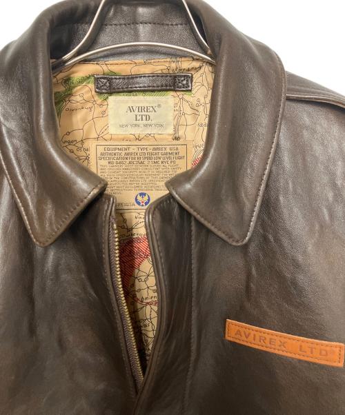AVIREX（アヴィレックス）AVIREX (アヴィレックス) A2フライトジャケット ダークブラウン サイズ:SIZE 38の古着・服飾アイテム