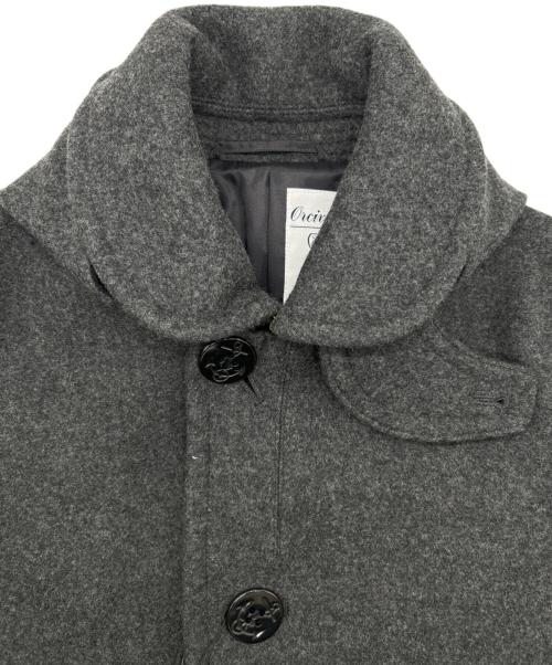 ORCIVAL（オーシバル）ORCIVAL (オーシバル) フード付きメルトンシングルピーコート グレー サイズ:SIZE 1（S) 未使用品の古着・服飾アイテム