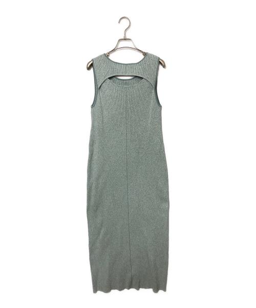 LAGUNA MOON（ラグナムーン）LAGUNA MOON (ラグナムーン) スウェットワンピース 黄緑 サイズ:Sの古着・服飾アイテム