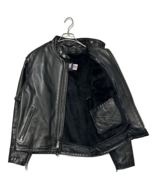 Schott（ショット）shott (ショット) ライナー付きレザージャケット ブラック サイズ:SIZE42（xl）の古着・服飾アイテム