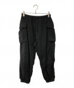 COMOLIコモリ）の古着「空紡オックス カーゴパンツ」｜ブラック