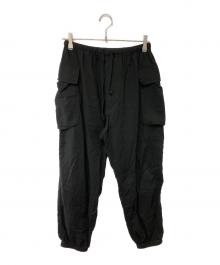 COMOLI（コモリ）の古着「空紡オックス カーゴパンツ」｜ブラック