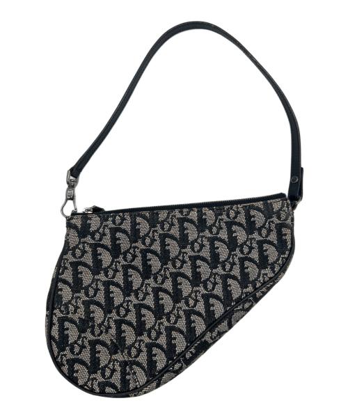 Christian Dior（クリスチャン ディオール）Christian Dior (クリスチャン ディオール) サドルバッグ アイボリー×ブラックの古着・服飾アイテム