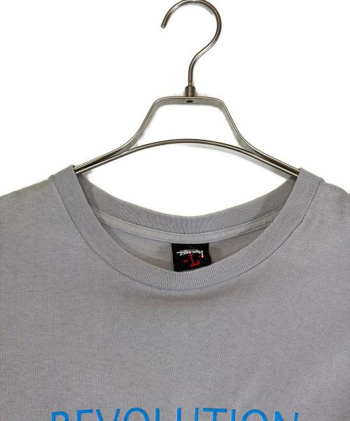 stussy（ステューシー）stussy (ステューシー) 半袖カットソー グレー サイズ:SIZE Lの古着・服飾アイテム