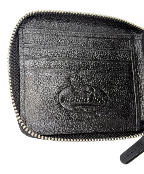 mama kin（ママ キン）mama kin (ママ キン) ラウンドファスナー2つ折り財布 ブラックの古着・服飾アイテム