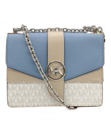MICHAEL KORS（マイケル・コース）の古着「ショルダーバッグ」｜ホワイト×ブルー