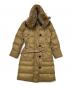 MONCLER（モンクレール）の古着「ベルト付きダウンコート」｜カーキ