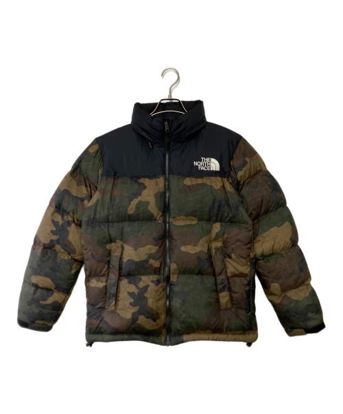THE NORTH FACE（ザ ノース フェイス）THE NORTH FACE (ザ ノース フェイス) ダウンジャケット ブラック×グリーン サイズ:Mの古着・服飾アイテム