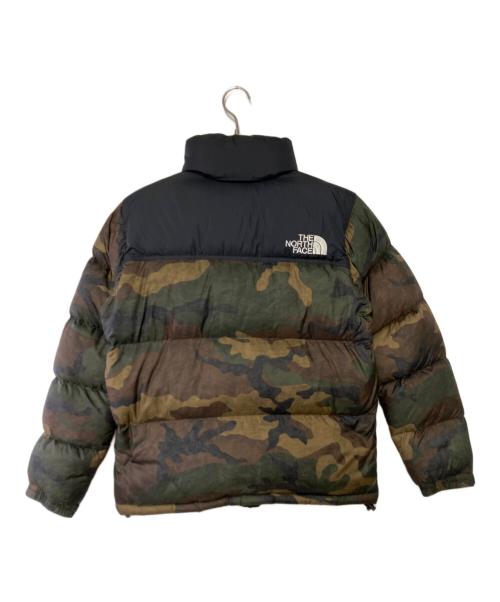 THE NORTH FACE（ザ ノース フェイス）THE NORTH FACE (ザ ノース フェイス) ダウンジャケット ブラック×グリーン サイズ:Mの古着・服飾アイテム