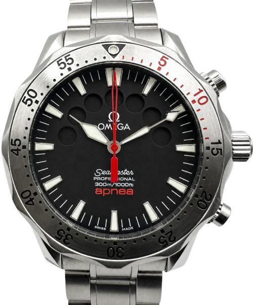 OMEGA（オメガ）OMEGA (オメガ) シーマスター アプネア/Seamaste﻿r/シーマスター オートマチック/クロノグラフ/シーマスター オートマチック 黒文字盤 サイズ:42mmの古着・服飾アイテム