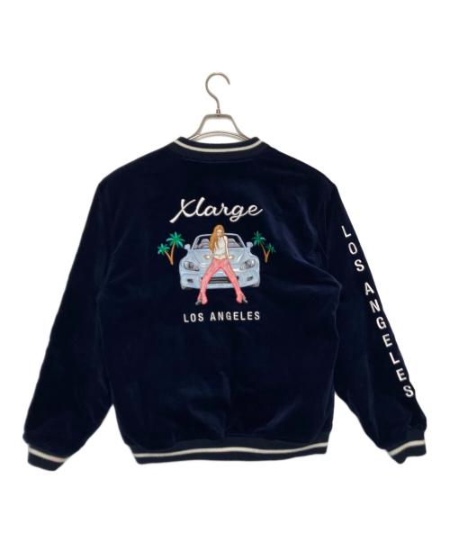 X-LARGE（エクストララージ）X-LARGE (エクストララージ) スカジャン ネイビー サイズ:Ｌの古着・服飾アイテム