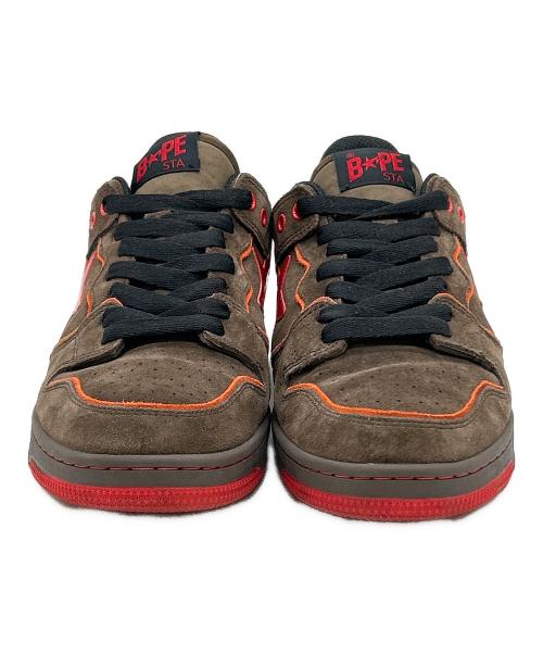 A BATHING APE（ア ベイシング エイプ）A BATHING APE (ア ベイシング エイプ) スニーカー ブラウン サイズ:SIZE 26cmの古着・服飾アイテム