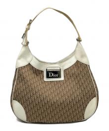 Christian Dior（クリスチャン ディオール）の古着「ショルダーバッグ」｜ブラウン×ホワイト