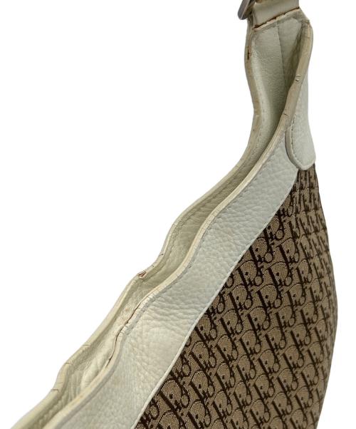 Christian Dior（クリスチャン ディオール）Christian Dior (クリスチャン ディオール) ショルダーバッグ ブラウン×ホワイトの古着・服飾アイテム