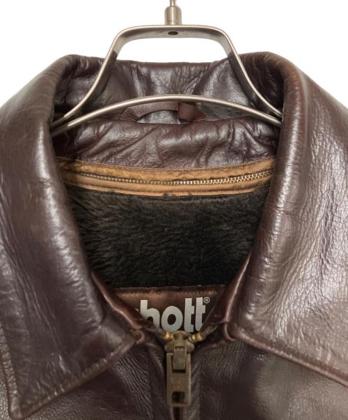 SCHOTT BROS.（ショット）SCHOTT BROS. (ショットブロス) レザージャケット ブラウン サイズ:SIZE 36の古着・服飾アイテム