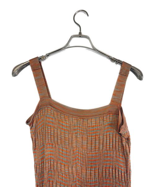 missoni（ミッソーニ）MISSONI (ミッソーニ) キャミソール オレンジ×ブルー サイズ:不明の古着・服飾アイテム
