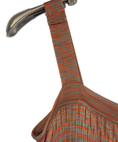 missoni（ミッソーニ）MISSONI (ミッソーニ) キャミソール オレンジ×ブルー サイズ:不明の古着・服飾アイテム