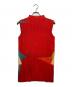 PLEATS PLEASE（プリーツプリーズ）の古着「ノースリーブプリーツカットソー」｜レッド