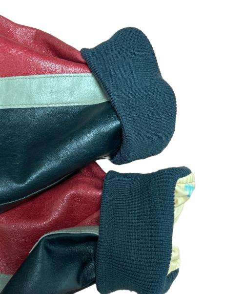 AVIREX（アヴィレックス）AVIREX (アヴィレックス) ライダースジャケット レッド×ネイビー サイズ:SIZE Sの古着・服飾アイテム