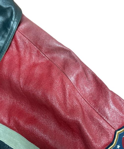 AVIREX（アヴィレックス）AVIREX (アヴィレックス) ライダースジャケット レッド×ネイビー サイズ:SIZE Sの古着・服飾アイテム
