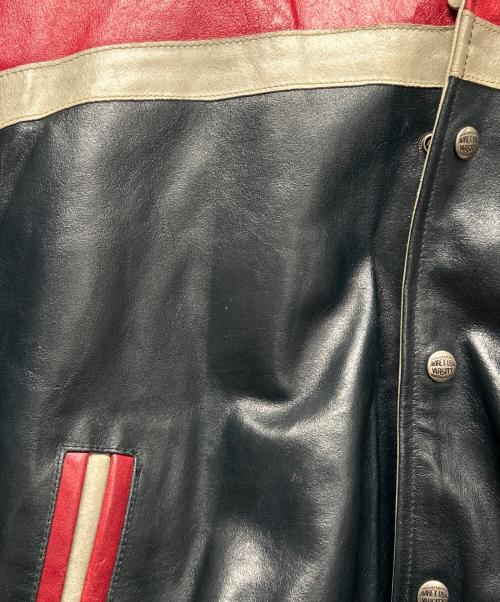 AVIREX（アヴィレックス）AVIREX (アヴィレックス) ライダースジャケット レッド×ネイビー サイズ:SIZE Sの古着・服飾アイテム
