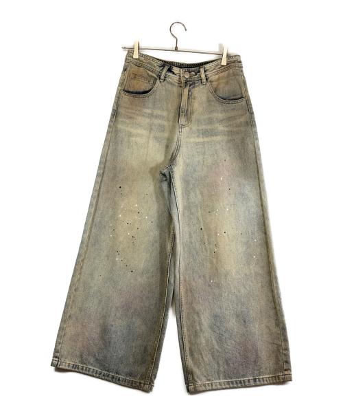 JHYQ（ジェー・エイチ・ワイ・キュー）JHYQ (ジェー・エイチ・ワイ・キュー) ヨゴレ加工デニムパンツ インディゴ サイズ:SIZE Sの古着・服飾アイテム