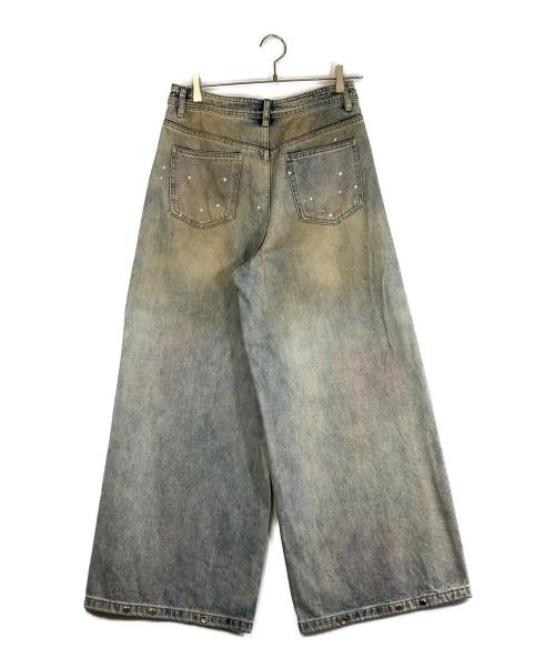 JHYQ（ジェー・エイチ・ワイ・キュー）JHYQ (ジェー・エイチ・ワイ・キュー) ヨゴレ加工デニムパンツ インディゴ サイズ:SIZE Sの古着・服飾アイテム