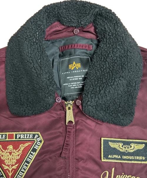 ALPHA（アルファ）ALPHA (アルファ) STRICT-G (ストラクトジー) MA-1ジャケット エンジ サイズ:SIZE Mの古着・服飾アイテム