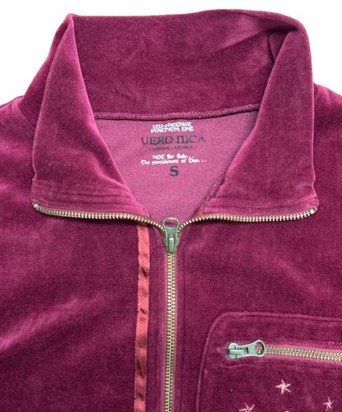 VERONICA（ヴェロニカ）VERONICA (ヴェロニカ) ベロアジャケット エンジ サイズ:SIZE Sの古着・服飾アイテム