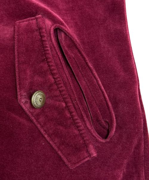 VERONICA（ヴェロニカ）VERONICA (ヴェロニカ) ベロアジャケット エンジ サイズ:SIZE Sの古着・服飾アイテム