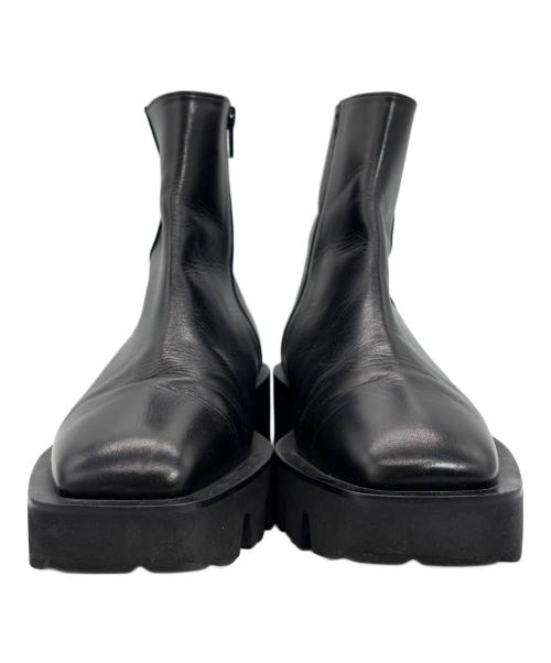 MARW UNITED ARROWS（マルゥ ユナイテッドアローズ）MARW UNITED ARROWS (マルゥ ユナイテッドアローズ) Odette e Odile (オデットエオディール) スクエアトゥーブーツ ブラック サイズ:SIZE 25cmの古着・服飾アイテム