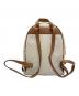 MICHAEL KORS (マイケル・コース) ミニリュック ブラウン×アイボリー：8000円