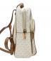 中古・古着 MICHAEL KORS (マイケル・コース) ミニリュック ブラウン×アイボリー：8000円