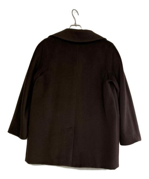 MaxMara（マックスマーラ）MaxMara (マックスマーラ) ウールカシミヤハーフコート ブラウン サイズ:SIZE 40（M)の古着・服飾アイテム