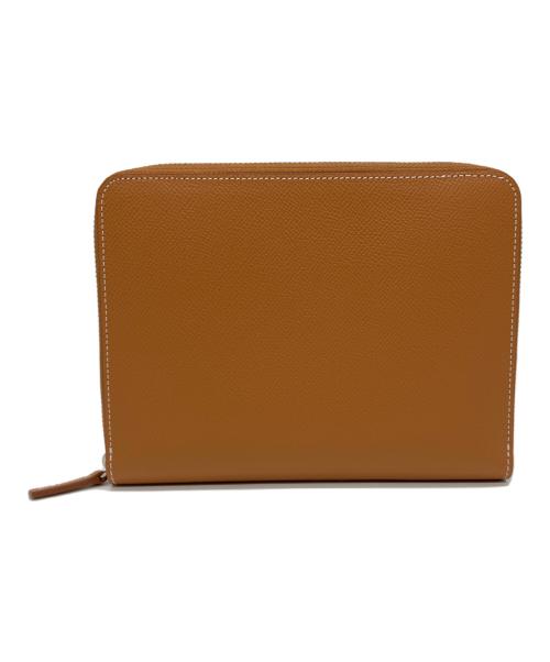 R4u（アールフォーユー）R4u (アールフォーユー) ラウンドジップオーガナイザー ブラウンの古着・服飾アイテム