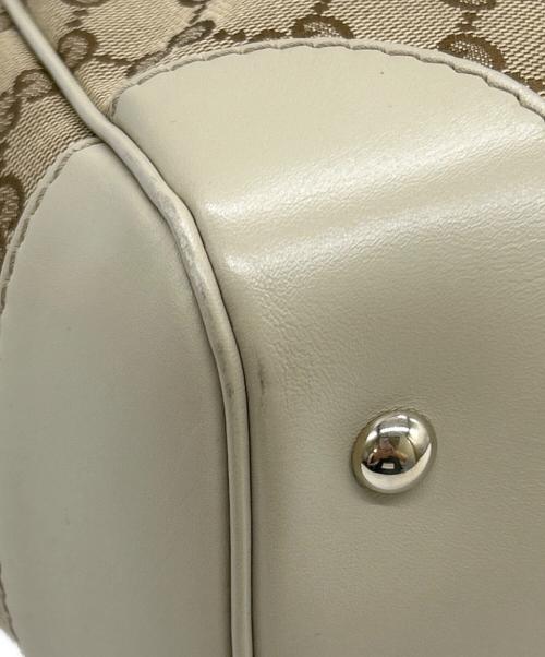 GUCCI（グッチ）GUCCI (グッチ) トートバッグ アイボリー×ブラウンの古着・服飾アイテム