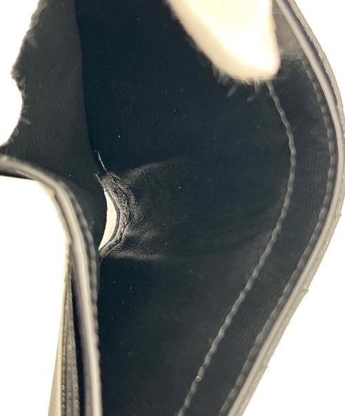 Saint Laurent Paris（サンローランパリ）Saint Laurent Paris (サンローランパリ) 3つ折り財布 ブラック×ゴールドの古着・服飾アイテム