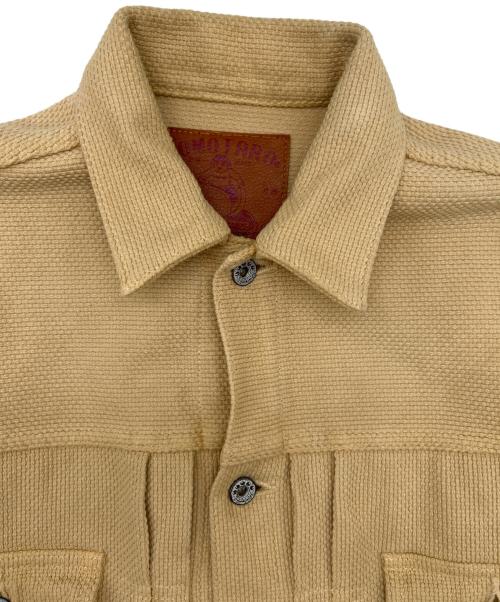 MOMOTARO JEANS（桃太郎ジーンズ）MOMOTARO JEANS (桃太郎ジーンズ) 出陣お茶染め刺し子ジャケット カーキ サイズ:SIZE 40（M)の古着・服飾アイテム