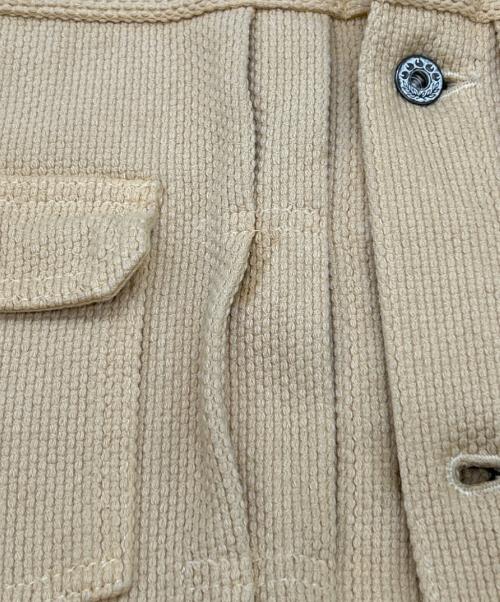 MOMOTARO JEANS（桃太郎ジーンズ）MOMOTARO JEANS (桃太郎ジーンズ) 出陣お茶染め刺し子ジャケット カーキ サイズ:SIZE 40（M)の古着・服飾アイテム