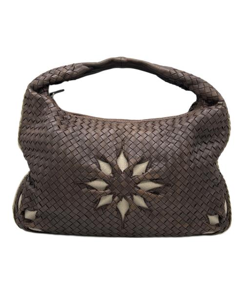 BOTTEGA VENETA（ボッテガベネタ）BOTTEGA VENETA (ボッテガベネタ) ワンショルダーバッグ ブラウンの古着・服飾アイテム