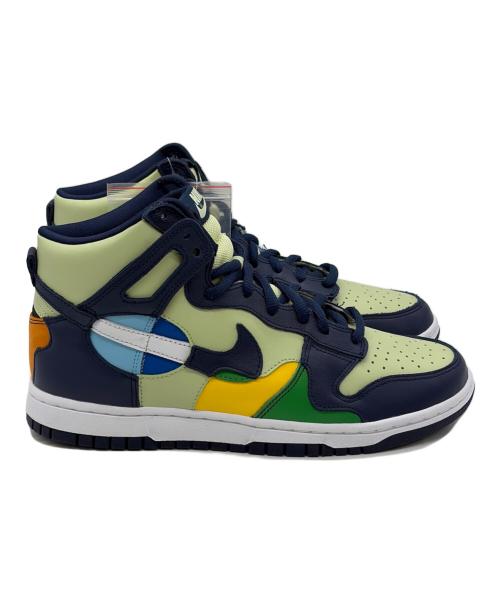 NIKE（ナイキ）NIKE (ナイキ) ハイカットスニーカー ネイビー×グリーン サイズ:SIZE 26.5cm 未使用品の古着・服飾アイテム