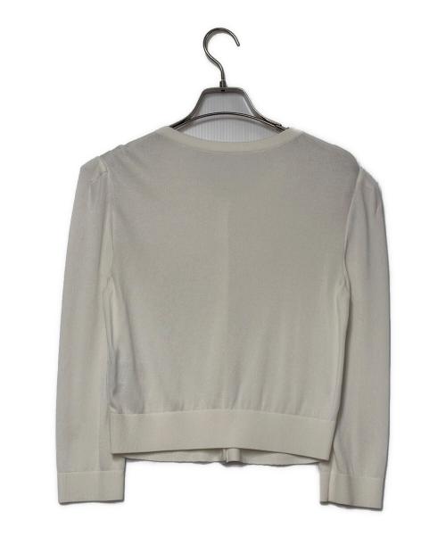 FOXEY NEWYORK（フォクシーニューヨーク）FOXEY NEWYORK (フォクシーニューヨーク) 薄手カーディガン アイボリー サイズ:SIZE Mの古着・服飾アイテム