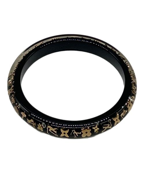 LOUIS VUITTON（ルイ ヴィトン）LOUIS VUITTON (ルイ ヴィトン) バングル ブラック×ゴールドの古着・服飾アイテム