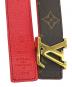 LOUIS VUITTON (ルイ ヴィトン) ベルト ブラウン×レッド：35000円