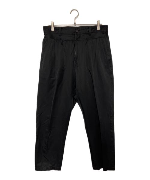 ISSEY MIYAKE（イッセイミヤケ）ISSEY MIYAKE (イッセイミヤケ) コットンナイロンテーパードパンツ ブラック サイズ:SIZE 3の古着・服飾アイテム
