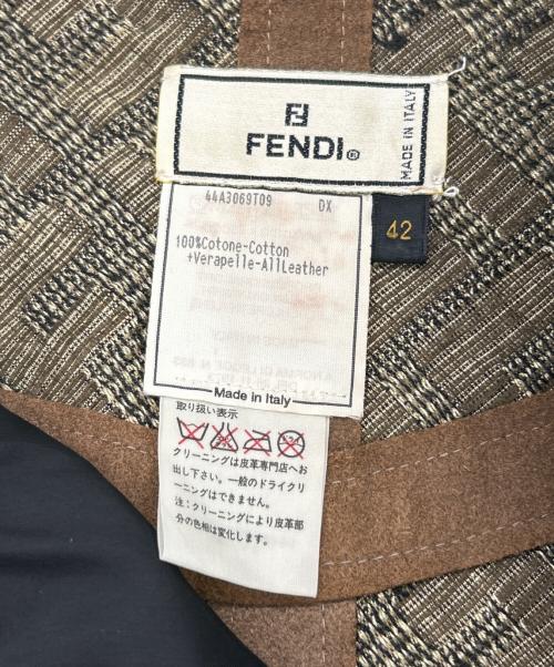 FENDI（フェンディ）FENDI (フェンディ) ロングスカート ブラック×ブラウン サイズ:SIZE Lの古着・服飾アイテム