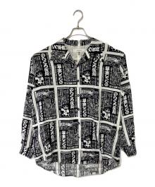 SASQUATCHfabrix.（サスクワッチファブリックス）の古着「長袖シャツ」｜ブラック×ホワイト