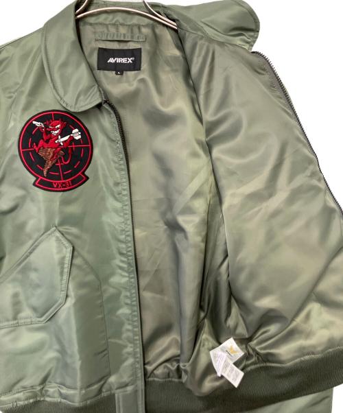 AVIREX（アヴィレックス）AVIREX (アヴィレックス) フライトジャケット カーキ サイズ:Ｌの古着・服飾アイテム