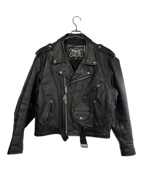 FIRST（ファースト）FIRST (ファースト) レザーライダースジャケット ブラック サイズ:SIZE Lの古着・服飾アイテム
